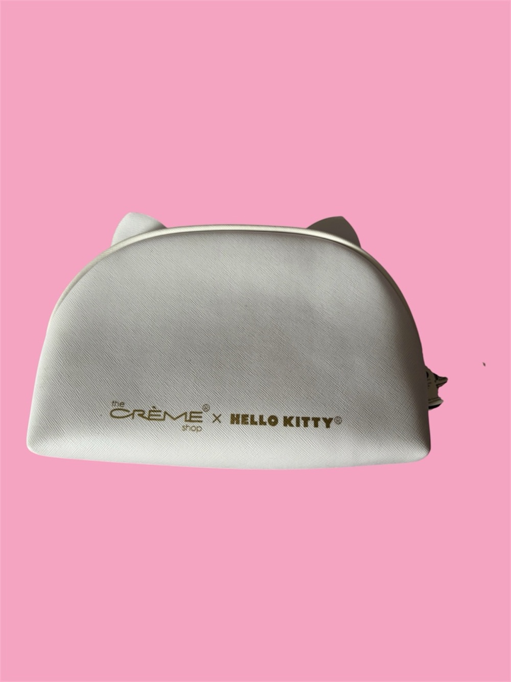 Sanrio Hello Kitty White Cosmetic Pouch with Red Bow - Picture 2 of 4